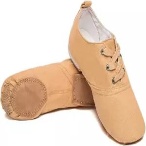 여아용 MSMAX 재즈 부츠 남성용 레이스업 댄싱 스니커즈