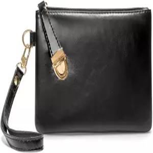 여성용 라렌트 PU 가죽 손목시계 지갑 - 세련된 클러치 핸드백 작은