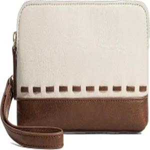 여성용 마볼리아 가죽 손목시계 지갑 RFID 차단 여행 가방 작은 클러치