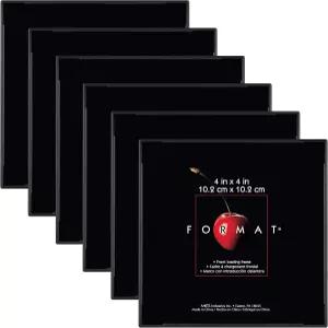 MCS 포맷 4x4 액자 블랙 정사각형 갤러리 벽 세로 및 가로 걸이 작은 또는 사진 아트 프린트용 테이블탑