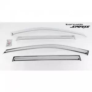 코란도 스포츠 선바이저 크롬 썬랜틱 빗물받이