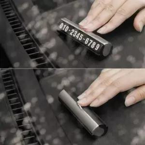 주차번호판 회전 차량용 전화번호판 주차 알림판