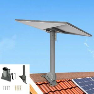 쓰리아일랜드아트 스타링크 3세대 루프 마운트, 폴 마운트 키트, 스탠다드 접시와 호환, V3 플레이트 킥스탠드 접시, 다크 그레이, RM001