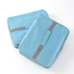 보냉런치백 사각 도시락 보냉백 휴대용 보냉가방 2p셋 5L (블루) 보냉백가방