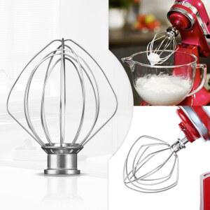스테인레스 스틸 와이어 채찍 주방 전기 믹서 액세서리, 4.5QT 보조 K45WW 스탠드 믹서, 거품기 부착