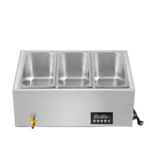 업소용 중탕기 3구 요리 보온고 반찬 전기 워머 습식 짜장워머기