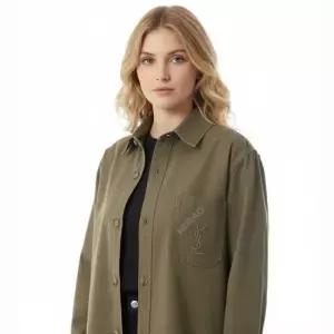 MUST IT_ 25FW 코튼 리넨 개버딘 CASSANDRE 오버셔츠 852696 Y253W 2669)