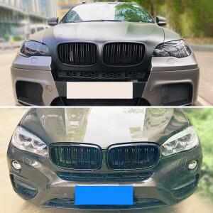 BMW용 전면 입구 그릴 범퍼 후드 메쉬, 튜닝 2007-2014, 30i X5 E70