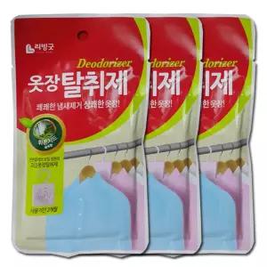 옷걸이거치형 옷장 탈취제 향기 탈취제 3개 탈