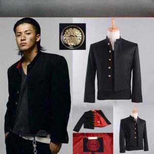 크로우즈제로 교복 프레 자켓 세리자와 남자 열혈 고교 상하의 켄지