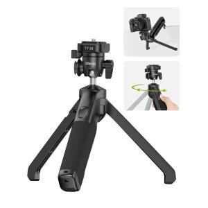 [미국배송] ULANZI TT38 카메라용 미니 삼각대 원클릭 오픈 테이블탑 카메라 삼각대 소형 휴대용 스탠드 UKA F38 퀵 릴리스 DJI OSMO 포켓 3 / 360 INSTA360 X5 XTRA 소니와 호환되는 여행용 스탠드