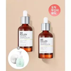 MISSHA [2개] 비폴렌 리뉴 앰풀러 40ml+40ml(+클렌저 본품 증정) 2021759