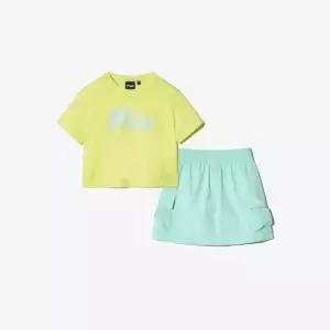 휠라키즈트레이닝세트 KQC FK2FSH2401F-LLE Daisy 스커트 상하세트