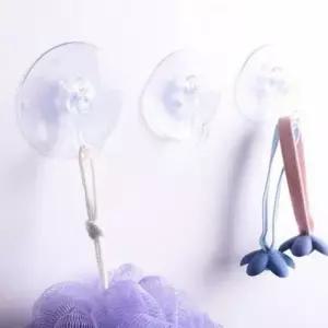 [생활] 흡착식 후크 압착 투명 걸이 고리 100P 5cm