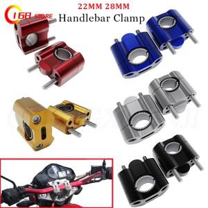 CNC 빌렛 핸들 바 클램프 팻 라이저 마운트 어댑터 22 28mm 핏 먼지 자전거 레이싱 바이크 오토바이 Enduro