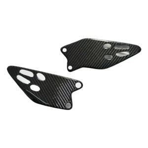 ABIF-카와사키 ZX-6R 2019-2024 모터사이클 페어링 힐 가드 플레이트 발받침 액세서리 리얼 카본 파이버