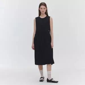 [마리끌레르](의정부점)바스락 포켓 스트링 슬리브리스 원피스(MAGBOP02MBK)