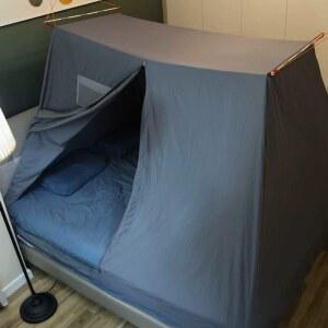 암막 텐트 조명 보온 L사이즈 실내텐트 유리봉 다크그레이 사각