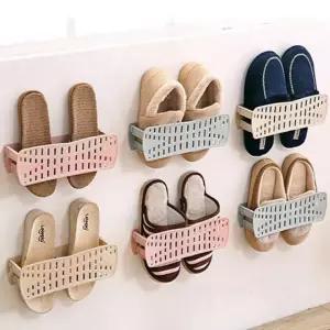 접이식 실내화 욕실화 슬리퍼 걸이 꽂이 부착 거치대