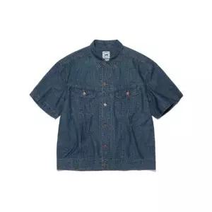 리자켓 VQA LE2602IJ01ID 라이더스 데님 반팔 셔츠 인디고 다크