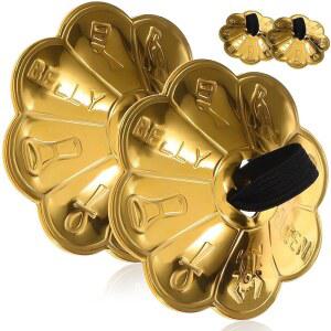 MILISTEN 핑거 핸드 심벌즈 심벌즈 댄싱 벨리 파티용 댄스 밸리 황동 악기 4개