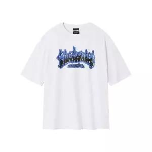 THRASHER 버블 멜팅 그래픽 반팔 티셔츠 화이트