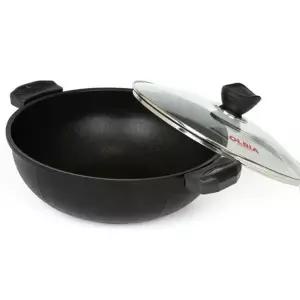 찜통 올비아 냄비 티타늄 코팅 웍 요리 인덕션 36CM