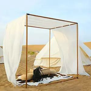 조립식 촬영 캐노피 웨딩 펜션 천막 비치 우드 원목 접이식 라운지 돔 야생