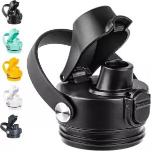 예티 램블러 12/18/26/36/64온스 물병용 디우메포 오토 스파우트 뚜껑 유연한 손잡이가 있는 병 처그 캡