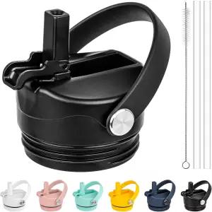 예티 램블러 12 18 26 36 64온스 물병용 디우메포 빨대 뚜껑 병용 캡 교체 먼지 덮개 유연한 손잡이