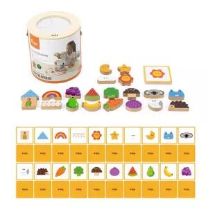 유아 집중력 감각놀이 원목 블록 어린이 블럭 유아장난감