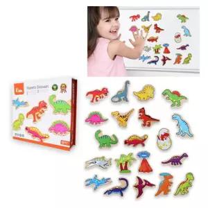 붙였다떼었다 자석 원목 공룡 블럭 선물 자석장난감 블럭퍼즐