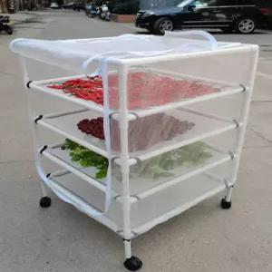 이동식 건조대 태양초 고추 방충망 야외건조 선반형 스탠딩 농산물 건조기 바퀴