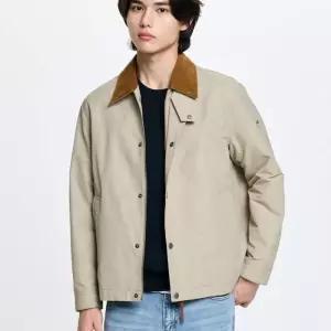 백화점 헤지스 남성 26베이지 숏 헌팅 자켓 HZJU6A206I2