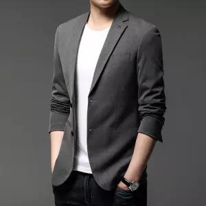 남성자켓 봄가을 신상 심플 스타일리쉬 캐주얼 정장 솔리드 재킷 심쿵해외구매