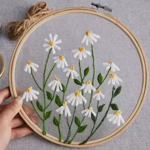 십자수 세트 프랑스자수 꽃 도안 집에서할수있는 취미