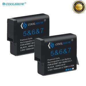 Gopro Hero 7용 1500mah 배터리 6 5 블랙 카메라 액세서리