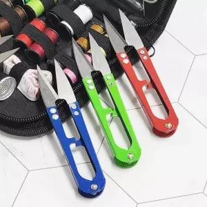 원단 재단 재봉실 쪽가위 12P 세트 미니가위