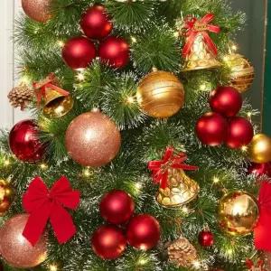 120cm 골든벨 장식세트 크리스마스트리 오너먼트