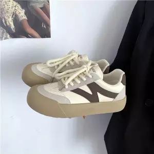 원더맨 흰색 가을 캐주얼 빈티지 여성 데일리룩 신발 운동화 워킹화 덕훈 슈즈 보드화 KUK3