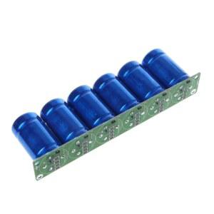 2.7V 500F 커패시터 패러드 35X60mm, 보호 보드가 장착된 슈퍼 16V 23x3.5x6cm, 일반 오리피스 1세트(6개)를 통해 자동차를 떨어뜨립니다