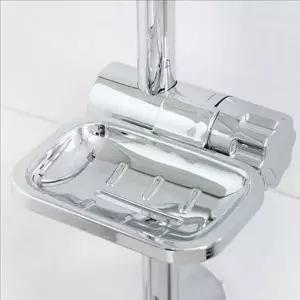 [셀러에이드]스텐 욕실 비누 받침대 샤워 화장실 비누 받침대 봉고정 거치대