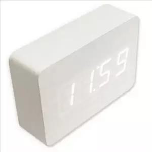 [셀러에이드]디지털 우드 LED 시계 자명종 탁상 시계 무드등 알람 온도