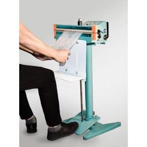 밀봉기계 폐달형 열접착 비닐밀봉 포장기 실링기 350x1 가열 단면