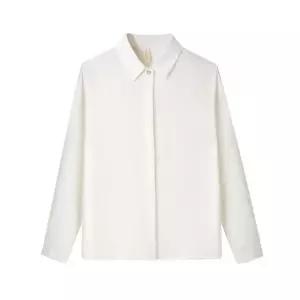 EAMT 여성셔츠 실크 긴팔 블라우스 봄가을 가벼운 새틴 여OL 셔츠 YJ1