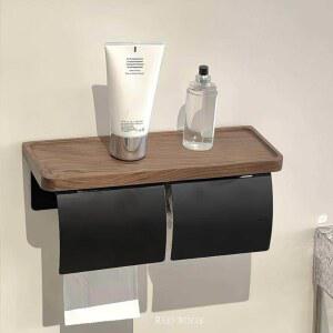 선반형 휴지걸이 화장지걸이 휴지통 41772140 41772990 나무 여행