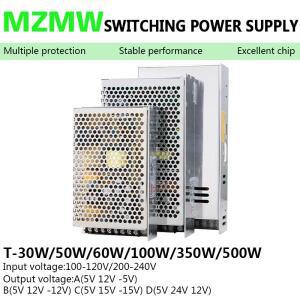 삼중 출력 스위칭 전원 공급 장치 30W 50W 60W 100W AC/DC 5V 12V 24V 드라이버 변압기 SMPS -A/B/C/D