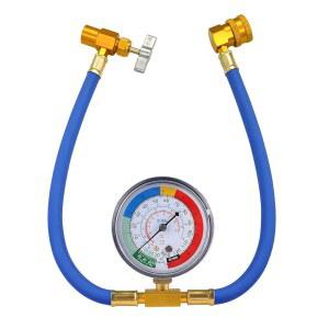 TNAIYH R134A 자동차 AC 냉매 충전 호스 키트, 게이지 및 1/2 디스펜싱 밸브 포함 에어컨 호스, 차량 측정 액세서리, 유니버설