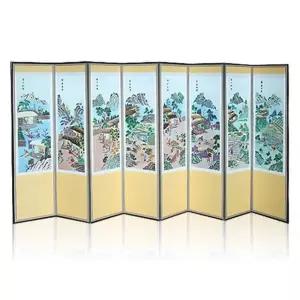 자수 경작도 8폭 병풍 제사용 제사병풍