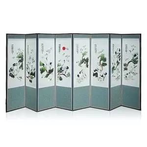 자수 백학도 8폭 제사용 제사병풍 병풍